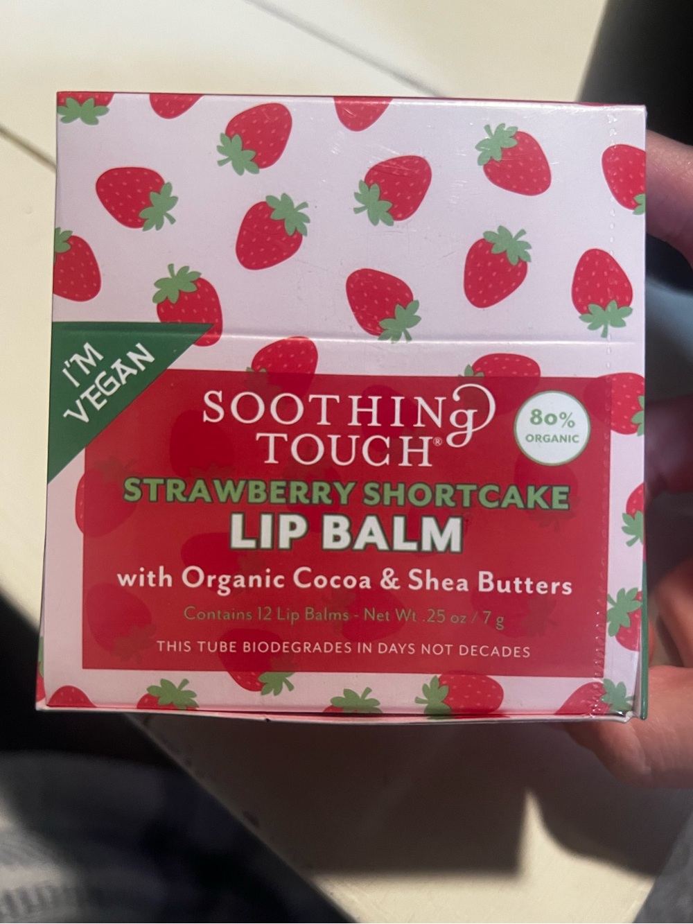 Strawberry Shortcake Lip Balm - Strawberry (12pc)